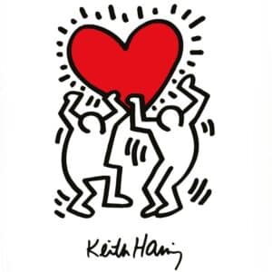 Valentijn schilderen holding-heart-haring